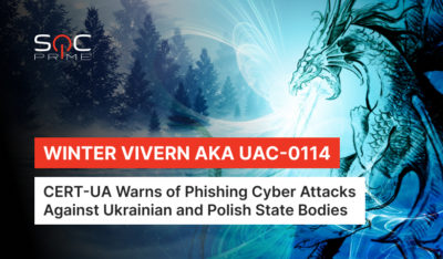 UAC-0114 Group aka Winter Vivern Attack Detection: Hackers Launch Phishing Campaigns Targeting Government Entities of Ukraine and Poland