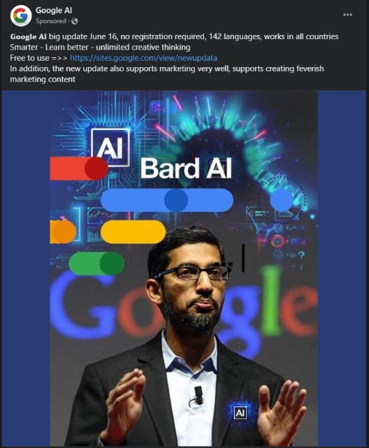 Bard AI Ad