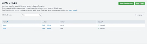 Mapping Okta groups to Splunk roles