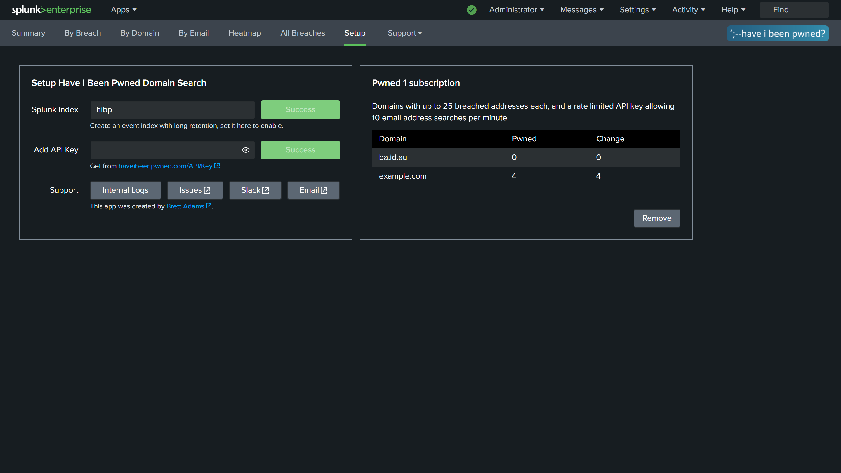 All New Have I Been Pwned Domain Search APIs and Splunk Integration