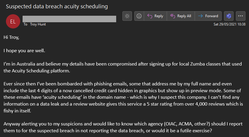 Acuity Who? Attempts and Failures to Attribute 437GB of Breached Data