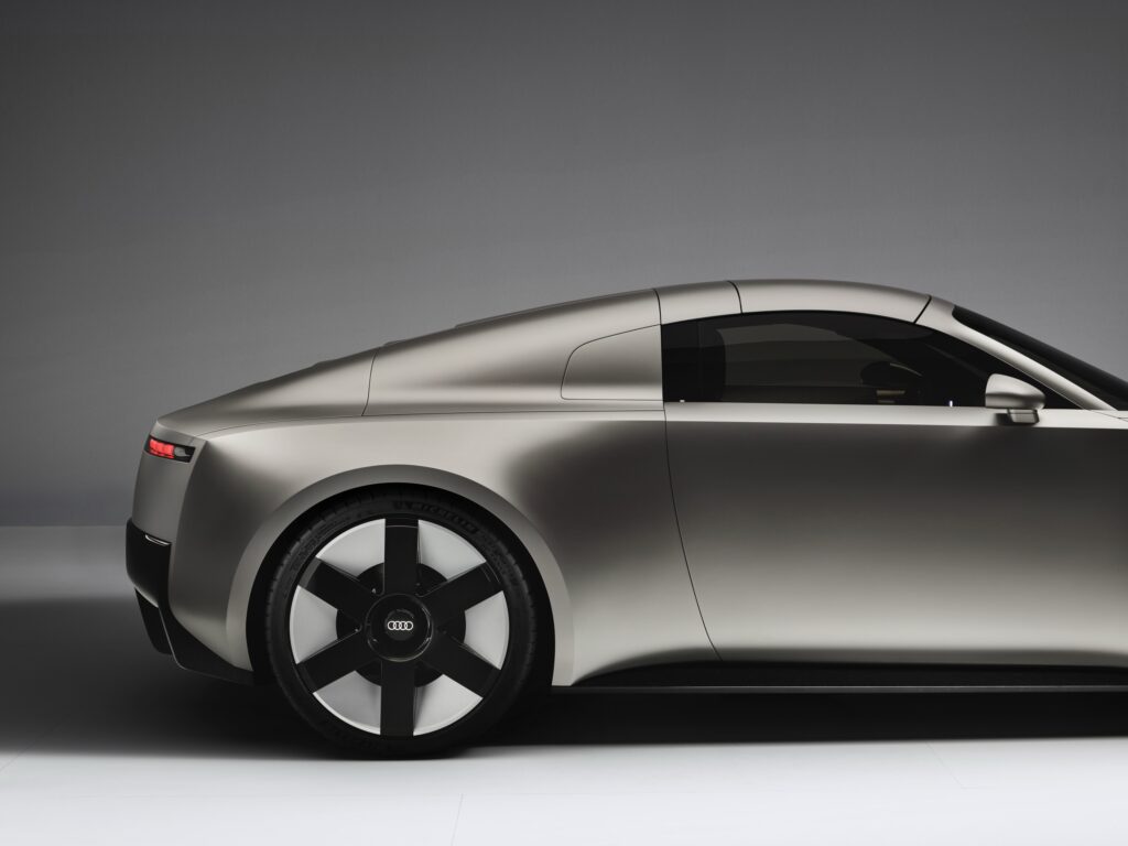 Audi Concept C back half in profile, roof up